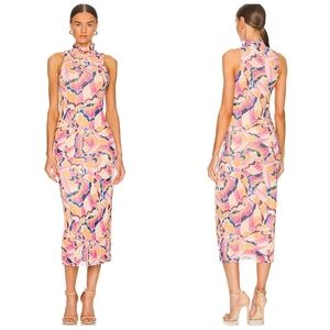 Revolve AFRM Poste Midi Dress in Summer Butterfly small